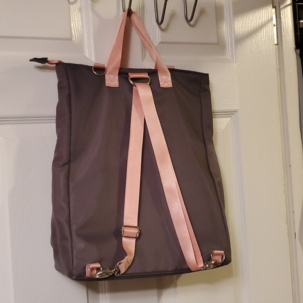 Grey Backpack Purse - Picture 2 of 4